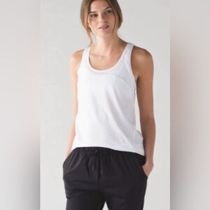 Lululemon Womens Love Racerback Tank Top White Size 8